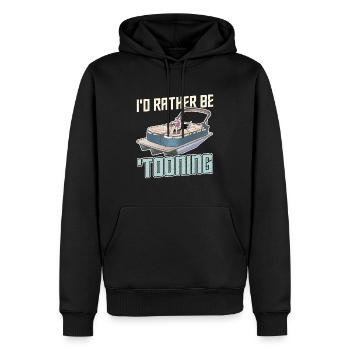 Je préfère être tooning - Pontoon Boat - Sweat à capuche Premium bio Homme - noir - Devant - Nico (187cm)