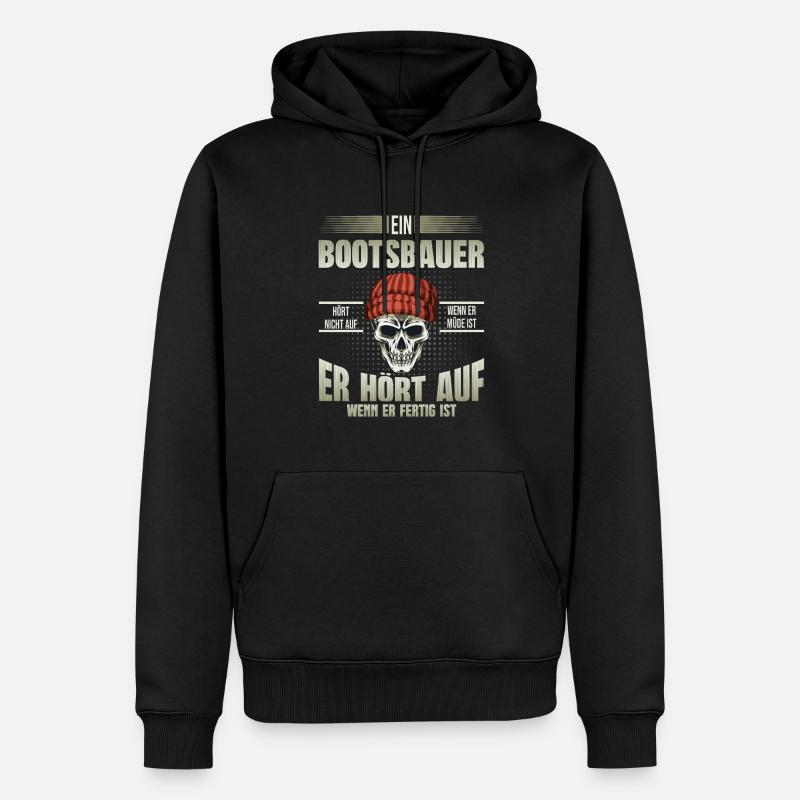 Bootsbauer Schiffsbauer - Männer Premium Bio Hoodie - Schwarz