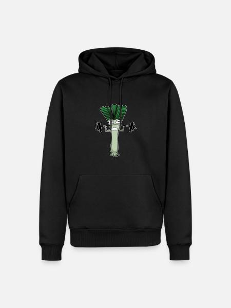 Leek - Men’s Premium Organic Hoodie - black