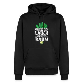 Lauch Kostüm Bodybuilding Satire Gym Jga - Männer Premium Bio Hoodie - Schwarz - Vorne - Nico (187cm)