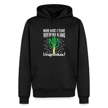 Lauch Kostüm Bodybuilding Satire Gym Jga - Männer Premium Bio Hoodie - Schwarz - Vorne - Nico (187cm)