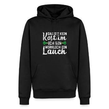 Lauch Kostüm Bodybuilding Satire Gym Jga - Männer Premium Bio Hoodie - Schwarz - Vorne - Nico (187cm)