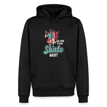 Pouvez-vous patiner du tout, frère - patin à roulettes - Sweat à capuche Premium bio Homme - noir - Devant - Nico (187cm)