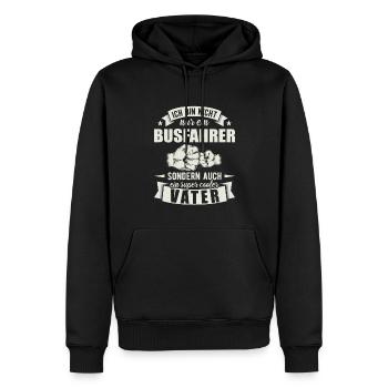 Busfahrer Vater Papa Vatertag Reisebus - Männer Premium Bio Hoodie - Schwarz - Vorne - Nico (187cm)