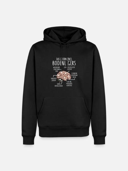 Bodenleger Anatomie - Männer Premium Bio Hoodie - Schwarz