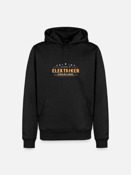 Elektriker mit Leidenschaft Elektroniker - Männer Premium Bio Hoodie - Schwarz