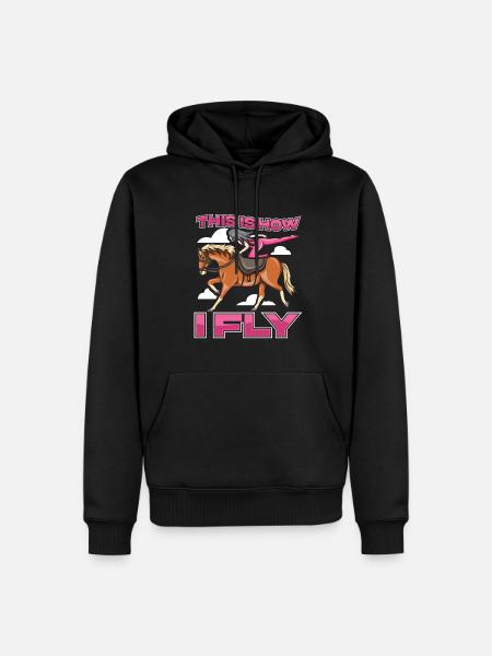 Voltigieren - Männer Premium Bio Hoodie - Schwarz