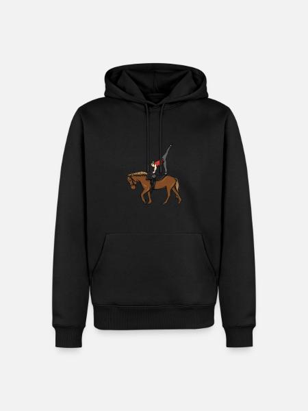 Voltigieren - Männer Premium Bio Hoodie - Schwarz