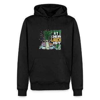 Lauch Kostüm Bodybuilding Satire Gym Jga - Männer Premium Bio Hoodie - Schwarz - Vorne - Nico (187cm)