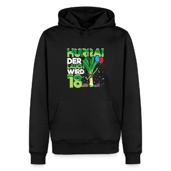 Lauch Kostüm Bodybuilding Satire Gym Jga - Männer Premium Bio Hoodie - Schwarz - Vorne - Nico (187cm)