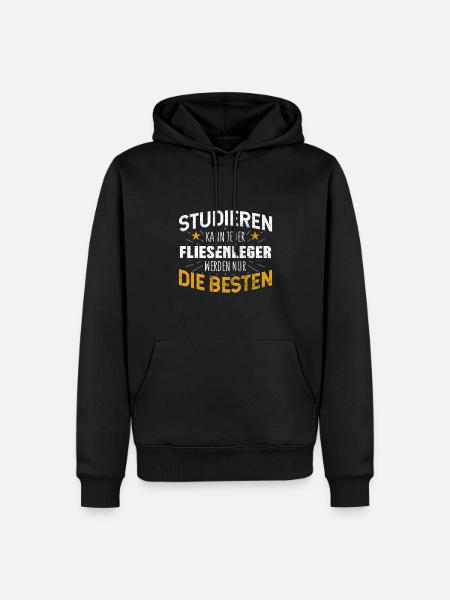 Fliesenleger - Männer Premium Bio Hoodie - Schwarz