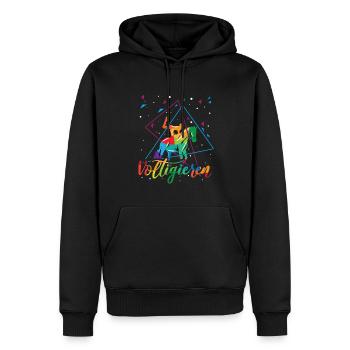 Voltigieren Volti Voltigier Pferde Pferdemädchen - Männer Premium Bio Hoodie - Schwarz - Vorne - Nico (187cm)