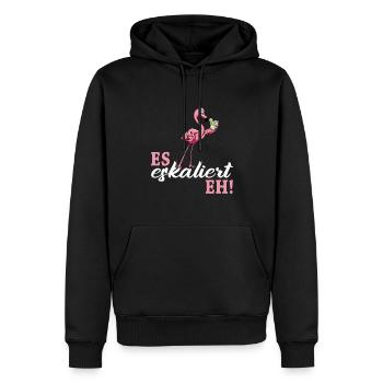 Flamingo Junggesellenabschied Frauen jga Saufen - Männer Premium Bio Hoodie - Schwarz - Vorne - Nico (187cm)