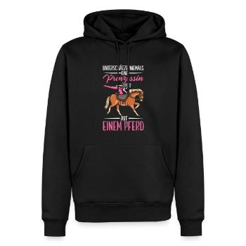 Voltigieren - Männer Premium Bio Hoodie - Schwarz - Vorne - Nico (187cm)