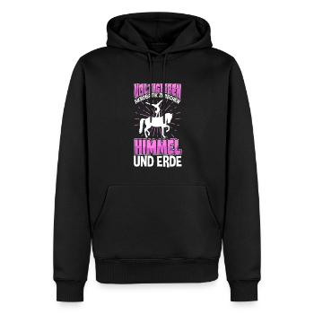 Voltigieren - Männer Premium Bio Hoodie - Schwarz - Vorne - Nico (187cm)