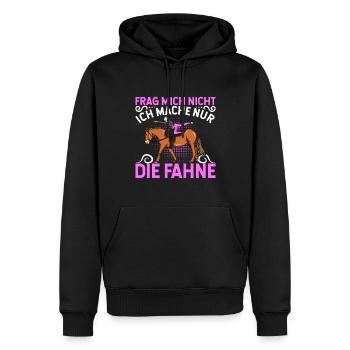 Voltigieren - Männer Premium Bio Hoodie - Schwarz - Vorne - Nico (187cm)