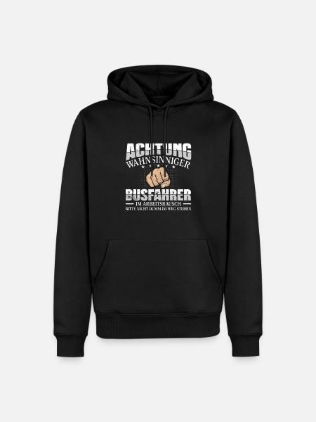 Busfahrer Bus - Männer Premium Bio Hoodie - Schwarz