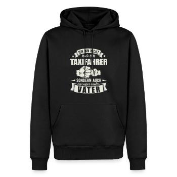 Taxifahrer Vater Papa Vatertag Taxi Auto - Männer Premium Bio Hoodie - Schwarz - Vorne - Nico (187cm)