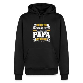Fachlagerist - Männer Premium Bio Hoodie - Schwarz - Vorne - Nico (187cm)