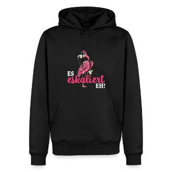 Flamingo Junggesellenabschied Frauen jga Saufen - Männer Premium Bio Hoodie - Schwarz - Vorne - Nico (187cm)