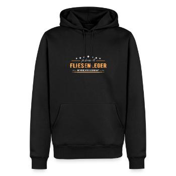 Fliesenleger - Männer Premium Bio Hoodie - Schwarz - Vorne - Nico (187cm)