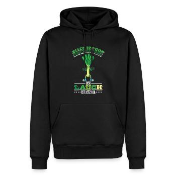 Lauch Kostüm Bodybuilding Satire Gym Jga - Männer Premium Bio Hoodie - Schwarz - Vorne - Nico (187cm)
