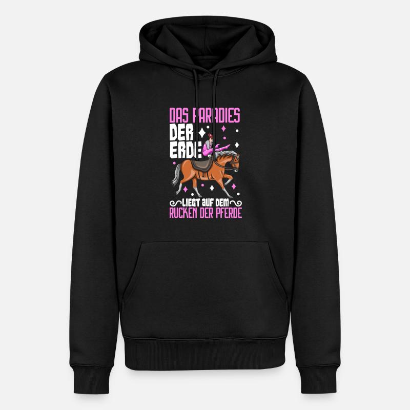 Voltigieren - Männer Premium Bio Hoodie - Schwarz
