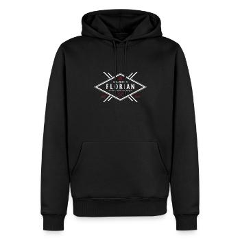 Grillmeister Florian Vorname Name - Männer Premium Bio Hoodie - Schwarz - Vorne - Nico (187cm)