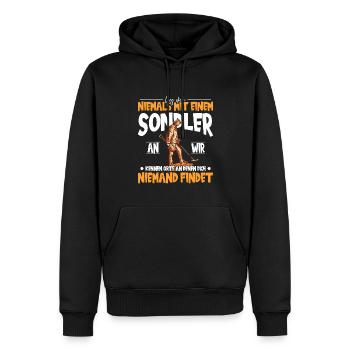 Sondeln Sondel Metalldetektor Schatzsuche - Männer Premium Bio Hoodie - Schwarz - Vorne - Nico (187cm)