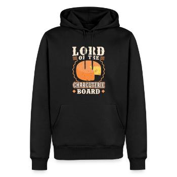 Lord Of The Charcuterie Board - Gouda - Männer Premium Bio Hoodie - Schwarz - Vorne - Nico (187cm)