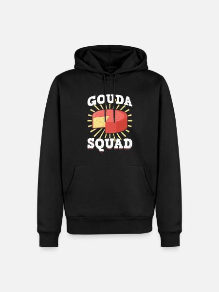 Gouda-kader - Männer Premium Bio Hoodie - Schwarz