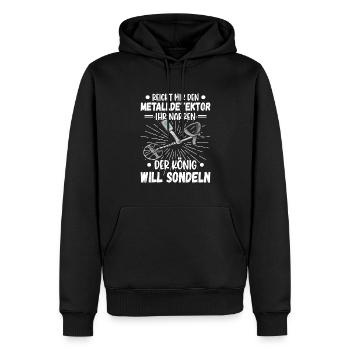 Sondeln Sondel Metalldetektor Schatzsuche - Männer Premium Bio Hoodie - Schwarz - Vorne - Nico (187cm)