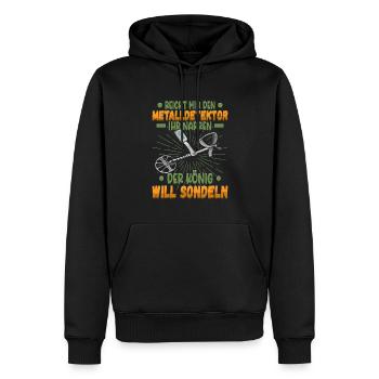 Sondeln Sondel Metalldetektor Schatzsuche - Männer Premium Bio Hoodie - Schwarz - Vorne - Nico (187cm)
