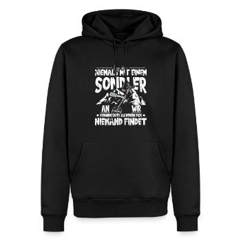 Sondeln Sondel Metalldetektor Schatzsuche - Männer Premium Bio Hoodie - Schwarz - Vorne - Nico (187cm)