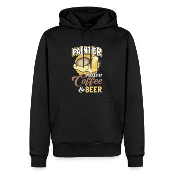 Ich Würde Lieber Malen - Malerin - Männer Premium Bio Hoodie - Schwarz - Vorne - Nico (187cm)