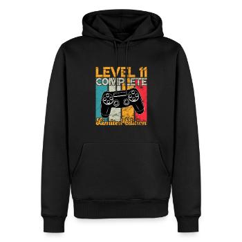 Level 11 complete Gaming Geburtstag - Männer Premium Bio Hoodie - Schwarz - Vorne - Nico (187cm)
