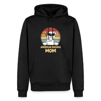 American Bulldog Chiens Cadeaux - Sweat à capuche Premium bio Homme - noir - Devant - Nico (187cm)