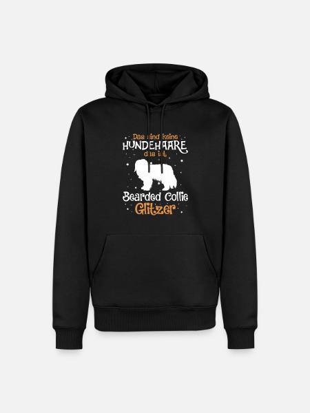 Bearded Collie Geschenk Hunde - Männer Premium Bio Hoodie - Schwarz