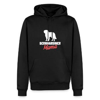 Bernhardiner Geschenk Hunde - Männer Premium Bio Hoodie - Schwarz - Vorne - Nico (187cm)