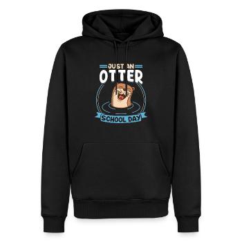 Nur Ein Otter-schultag - Männer Premium Bio Hoodie - Schwarz - Vorne - Nico (187cm)