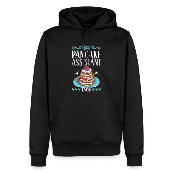 Meilleur assistant de crêpes de tous les temps - Sweat à capuche Premium bio Homme - noir - Devant - Nico (187cm)