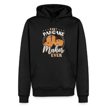 Meilleure crêpière de tous les temps - Sweat à capuche Premium bio Homme - noir - Devant - Nico (187cm)