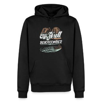 Offishell Beachcomber - Shell - Men’s Premium Organic Hoodie - black - Front - Nico (187cm)