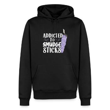 Süchtig Nach Räucherstäbchen Reiki-praktizierender - Männer Premium Bio Hoodie - Schwarz - Vorne - Nico (187cm)