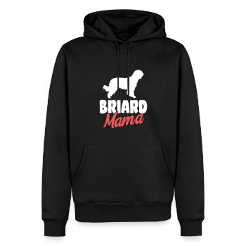 Briard Gift Dogs - Men’s Premium Organic Hoodie - black - Front - Nico (187cm)