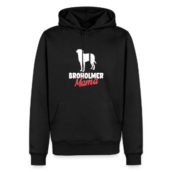 Broholmer Geschenk Hunde - Männer Premium Bio Hoodie - Schwarz - Vorne - Nico (187cm)