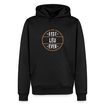 Best Leo Ever Vorname Name Geschenk - Männer Premium Bio Hoodie - Schwarz - Vorne - Nico (187cm)