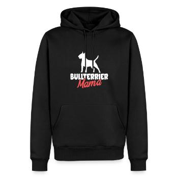 Bull Terrier Chiens cadeaux - Sweat à capuche Premium bio Homme - noir - Devant - Nico (187cm)