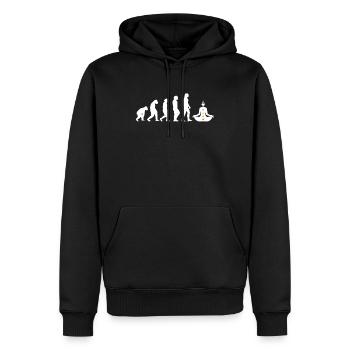 Entwicklung Eines Reiki-praktizierenden - Männer Premium Bio Hoodie - Schwarz - Vorne - Nico (187cm)