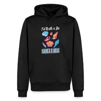 I'd rather peel - Seashell - Men’s Premium Organic Hoodie - black - Front - Nico (187cm)